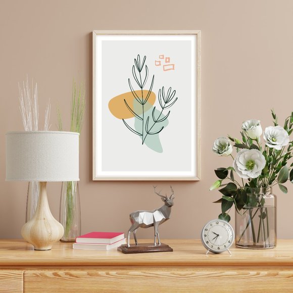 Modern Minimalist Abstract Nature Boho Wall Art Print Home Decor [No Fra… - Picture 3 of 6